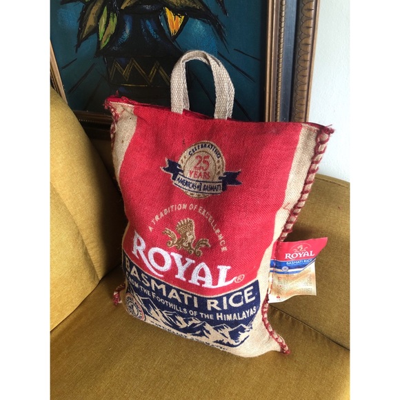 Basmati Rice burlap-Bag - Picture 5 of 6